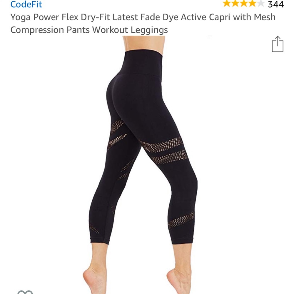 Black workout leggings